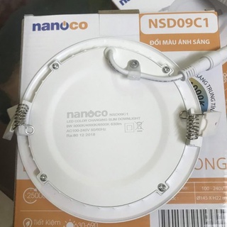 Đèn LED âm trần 3 màu 9W NanoCo (PANASONIC)