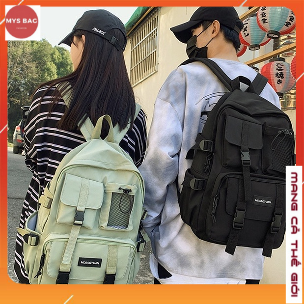 Balo Ulzzang Nam Nữ Đi Học Đi Chơi Nhiều Ngăn Tiện Dụng Thời Trang Hàn Quốc BL-0002-tuideocheonam.com