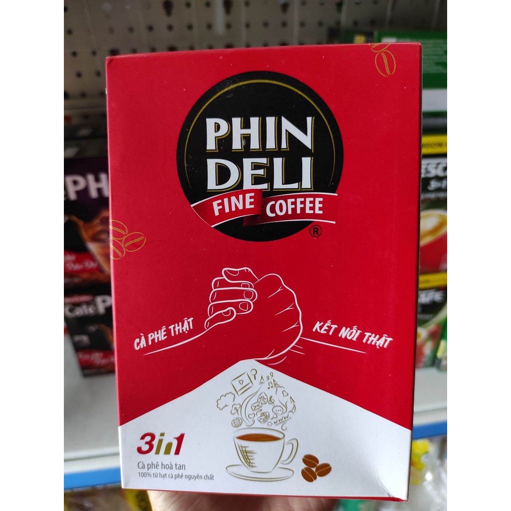 COMBO 2 HỘP CÀ PHÊ HÒA TAN PHIN DELI 3 IN 1 CỦA TẬP ĐOÀN NOVA - hộp (18 gói x 17gr)