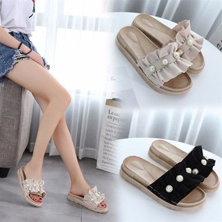 Dép bèo nhún đính cườm cao cấp