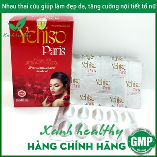 Viên uống tăng cường nội tiết tố nữ YCHISO - PARIS - làm đẹp da với Sữa ong chúa, Nhau thai cừu - Hộp 40 viên