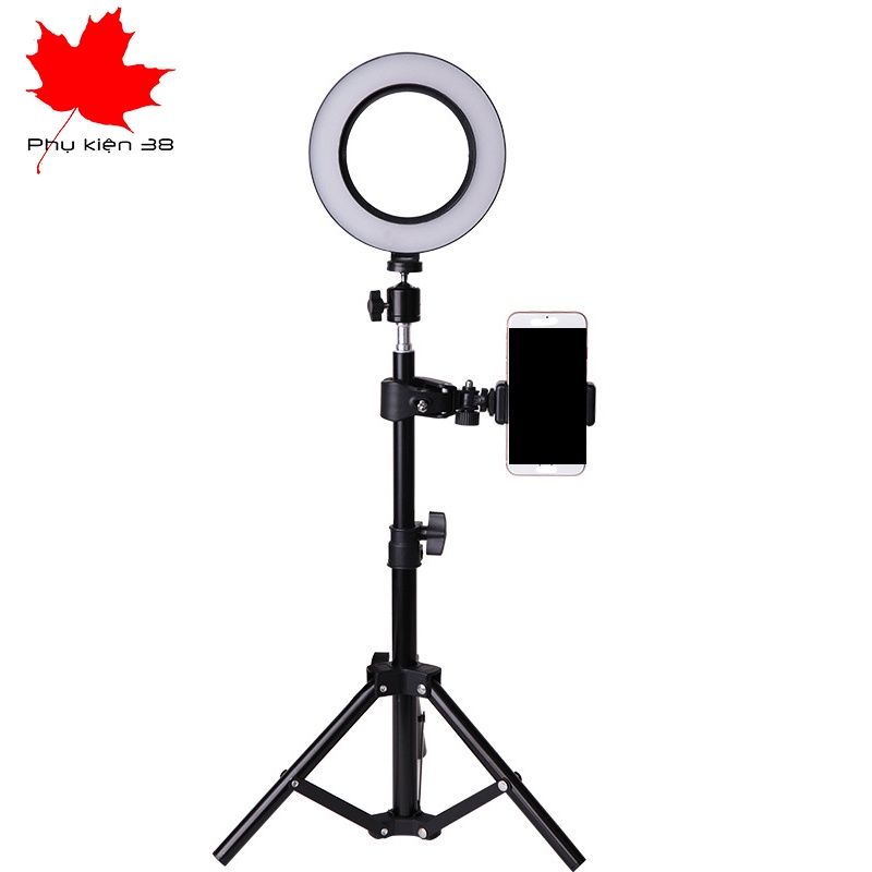 Kẹp điện thoại gắn ngang giá đỡ 3 chân cây livestream dùng cho 1 - 3 điện thoại gắn cây tripod