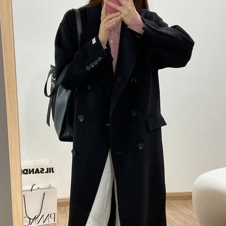 Áo khoác dáng dài form rộng phong cách Hàn Quốc thời trang