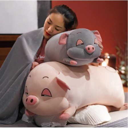 [GIAO HỎA TỐC HCM] Chăn gối văn phòng Mền Gối Heo, lợn  3 Trong 1 Kích Thước Mền 1*1,7m vải mềm, mịn
