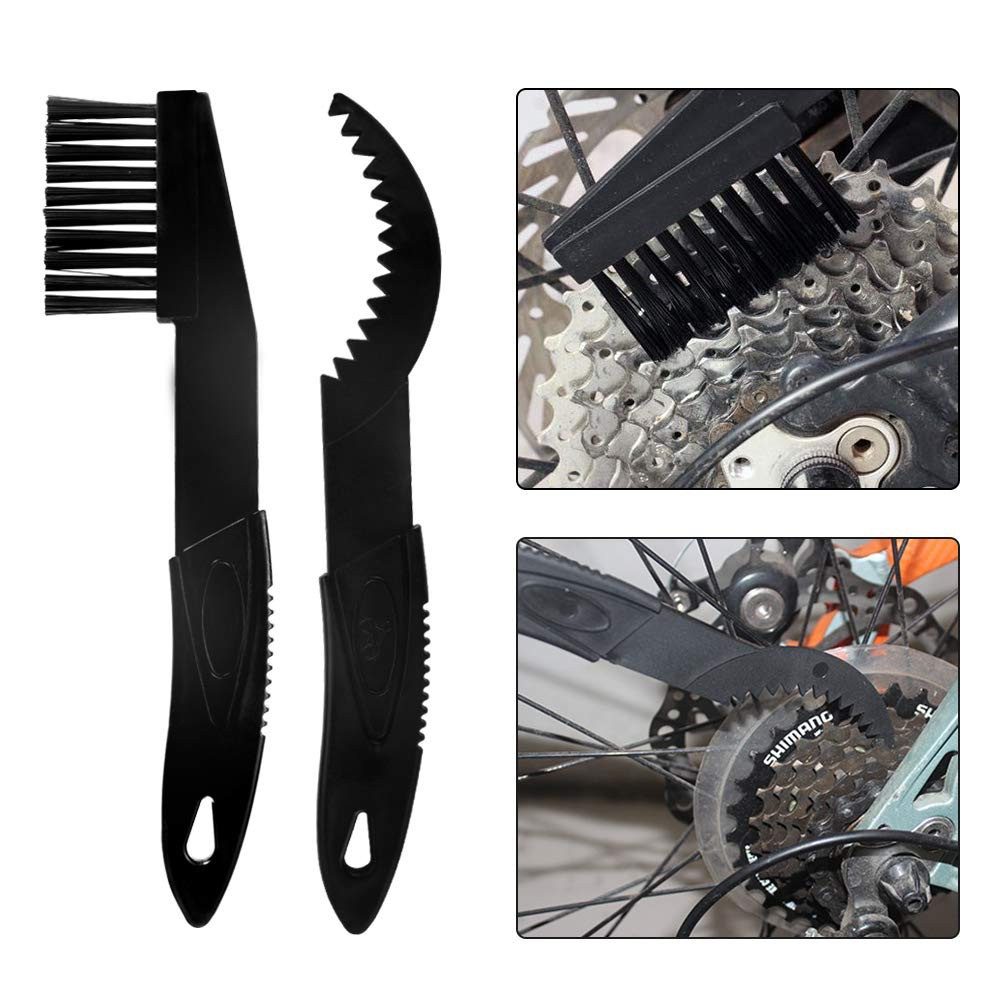 Bộ vệ sinh xe đạp - xe máy đa năng 7 món (6 dụng cụ rửa xe + bàn chải sên)