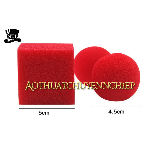 Ảo thuật bông banh vuông tròn hàng cao cấp bông xốp mịn màu đẹp