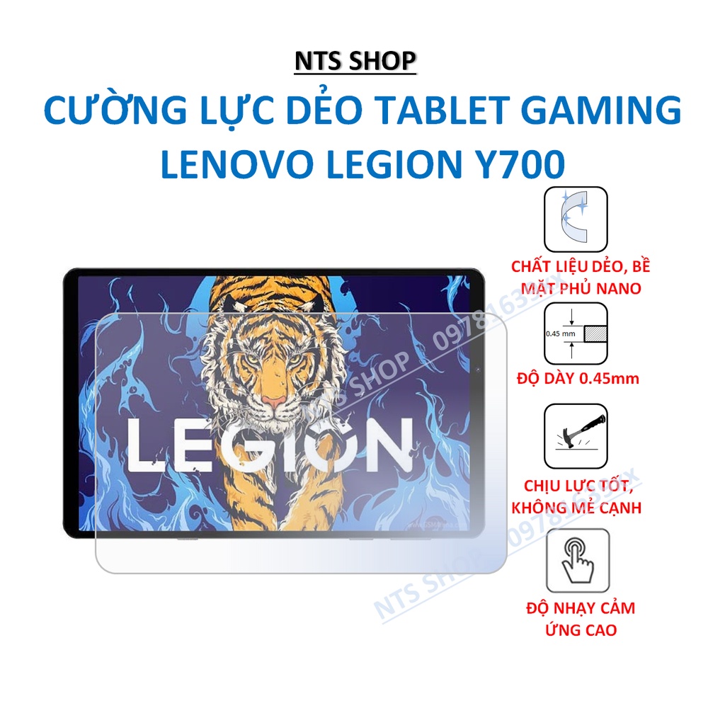 Cường lực dẻo bảo vệ màn hình "Tablet Gaming" Lenovo Legion Y700