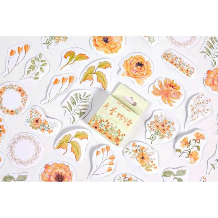 Bộ 46 Sticker Hoa Mùa Hạ E112