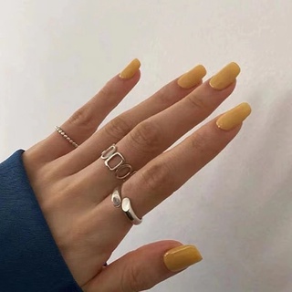 Set 2 Nhẫn Đeo Ngón Tay Thời Trang Hàn Quốc Cho Nữ