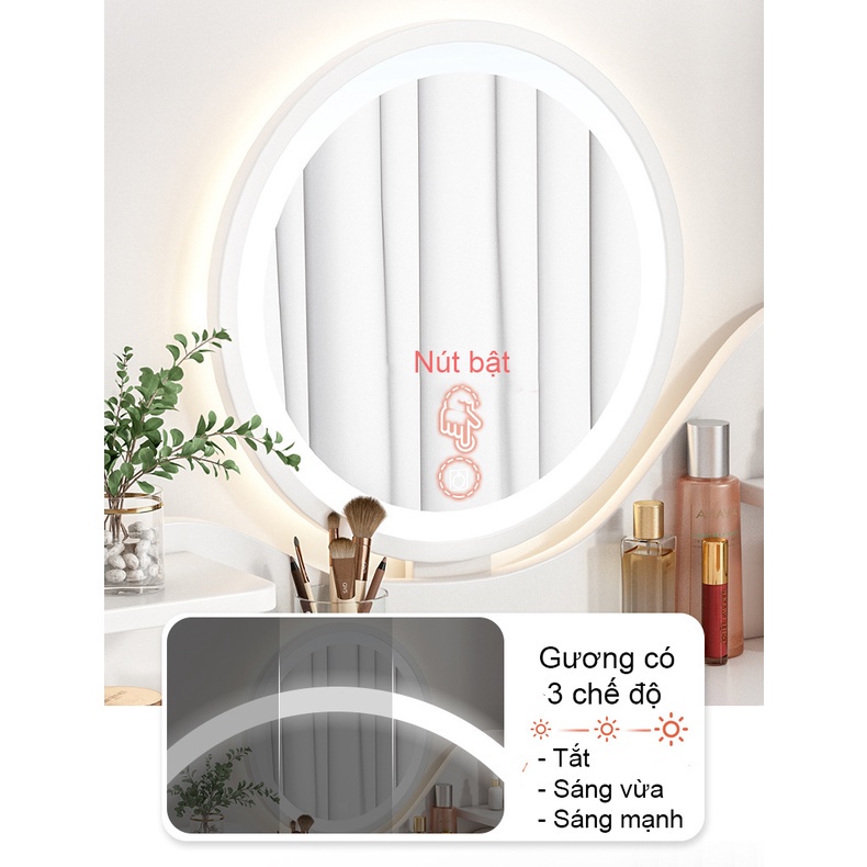 Bàn Trang Điểm LED FUNA Có Nút Cảm Ứng-  AK11 (CÓ HƯỚNG DẪN LẮP ĐẶT, SẢN PHẨM BỌC XỐP CẨN THẬN)