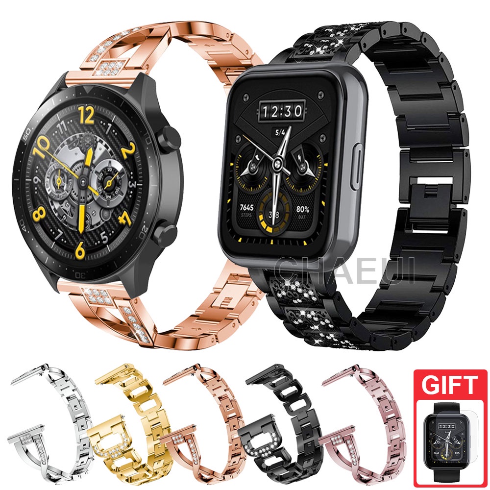 Dây Đeo Inox Cho Đồng Hồ Thông Minh Realme Watch 3 / 3 Pro / 2 / 2 Pro / S