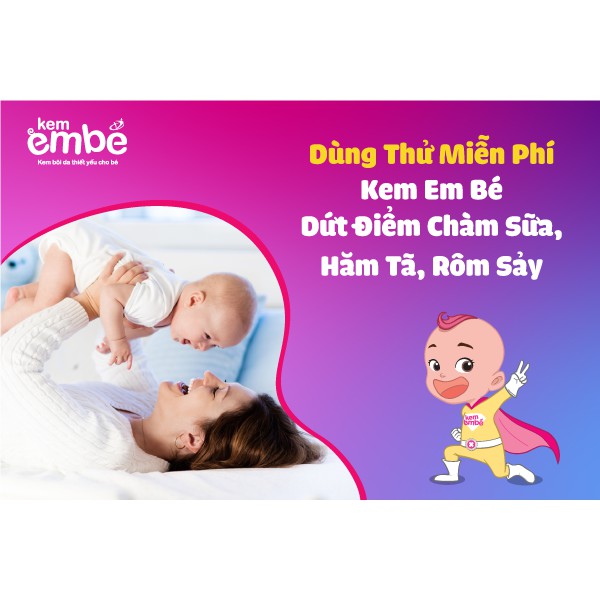 Kem Em Bé tube 20 G- Làm dịu mẩn ngứa, rôm sảy, côn trùng đốt, ngăn ngừa thâm sẹo, An toàn cho trẻ sơ sinh