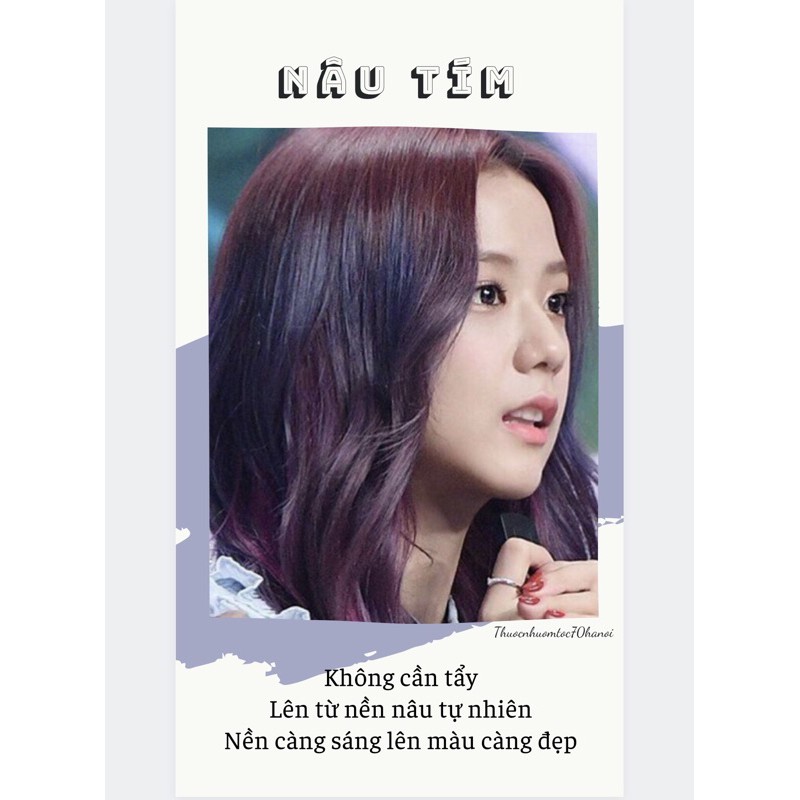 Thuốc nhuộm NÂU TÍM kèm trợ oxy