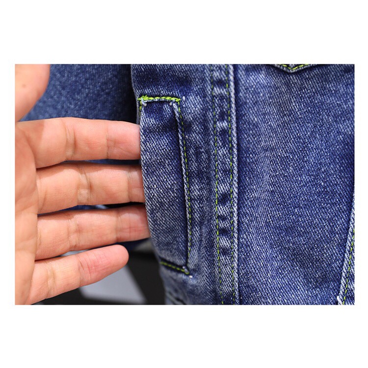 Áo khoác bò cho bé trai - Áo khoác jean bé trai cực chất - Chất liệu Jean bò mềm - Mã MIM-105 | MIMO KIDS