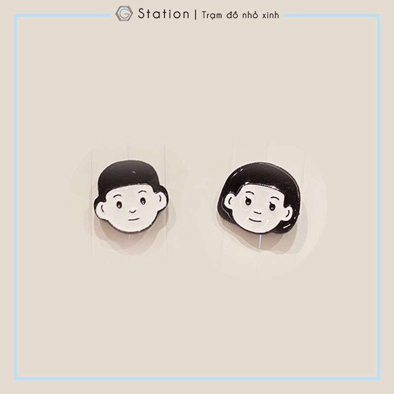 Pin cài áo couple cute - GC422