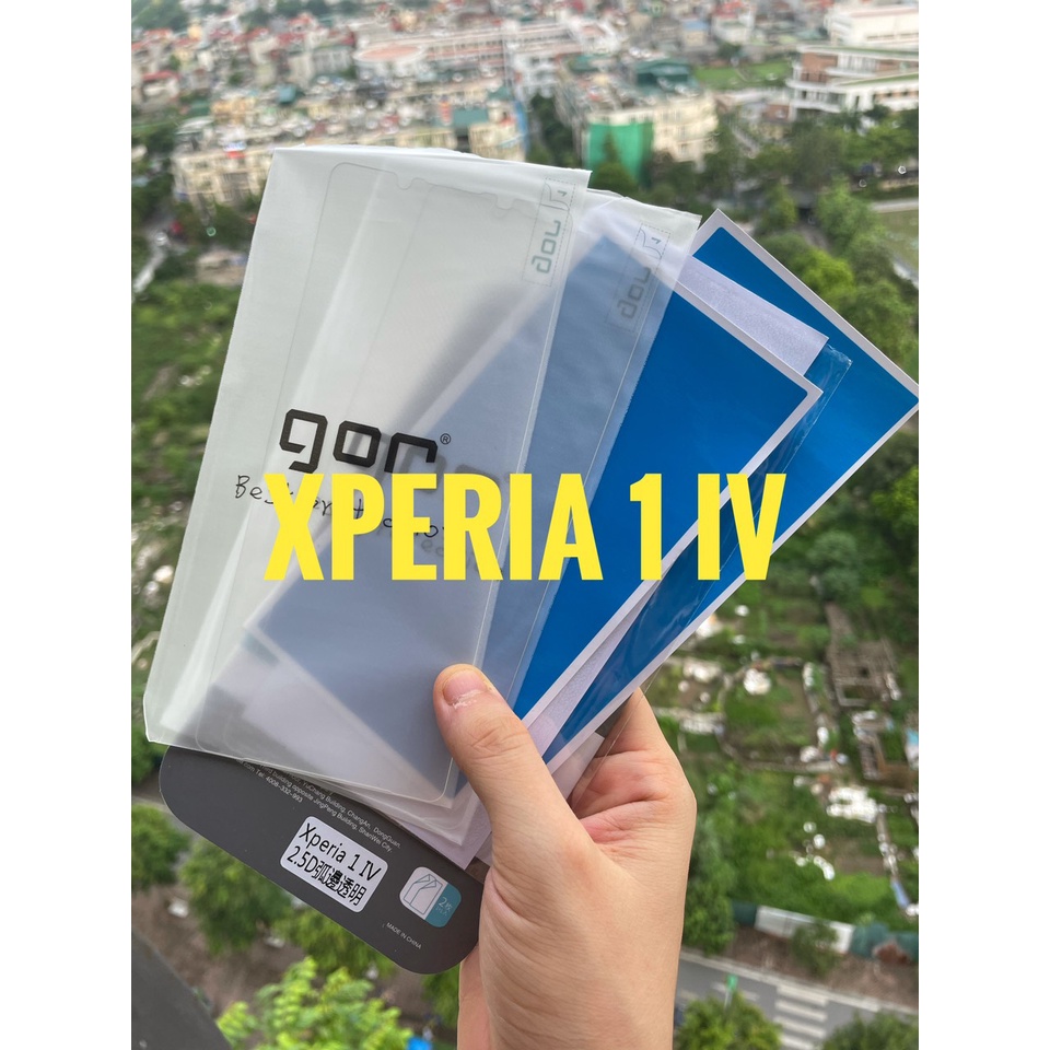 Bộ 2 Kính cường lực Gor Sony Xperia 1 IV  trong suốt, trơn mượt 9H/2.5D