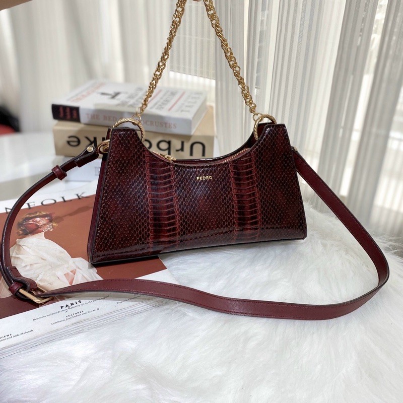 Túi Pedro snake effect siêu sang