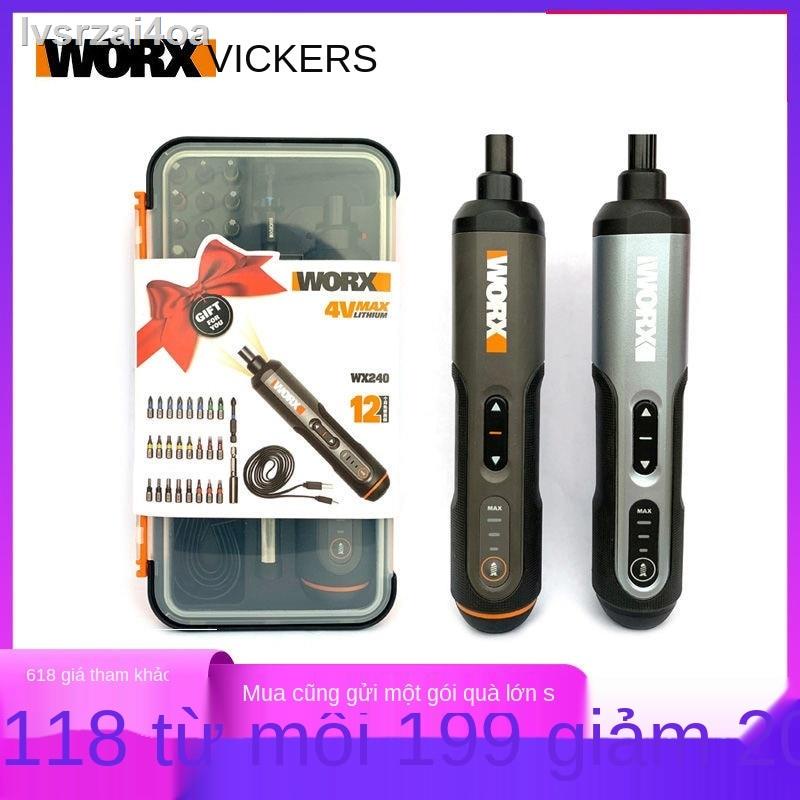 Tuốc nơ vít điện Wickers wx240 nhỏ có thể sạc lại tự động đa chức năng