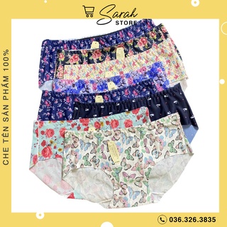 Quần Lót Nữ Thun Lạnh Không Đường May Hoạ Tiết Cao Cấp 99045