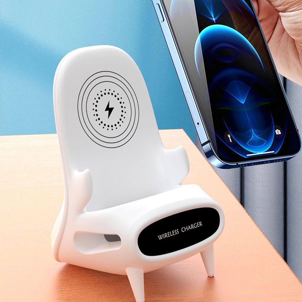 Giá Đỡ Điện Thoại Kiêm Sạc Nhanh Không Dây 15W Hiệu GLENES