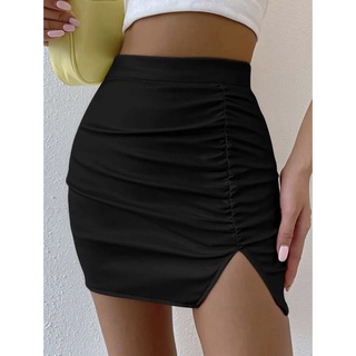[ BIGSIZE TRÊN 55KG ] CHÂN VÁY NHÚN XẺ ĐÙI bigsize nữ