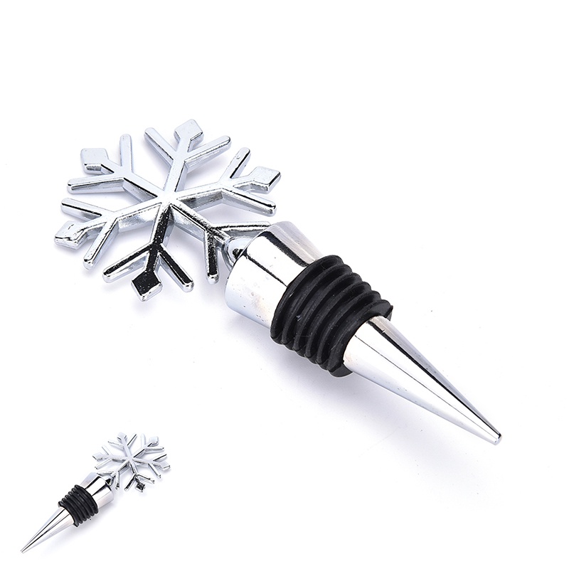 [newwellknown 0527] Creative Snowflake Alloy Red Wine Stopper Christmas Gift Wine Bottle Stopper,