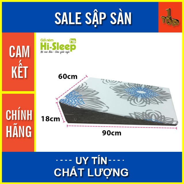 [SẢN PHẨM MỚI] GỐI NÊM HI-SLEEP CAO 18CM - Chống Trào Ngược Dạ Dày Cho Người Lớn - HÀNG CHÍNH HÃNG