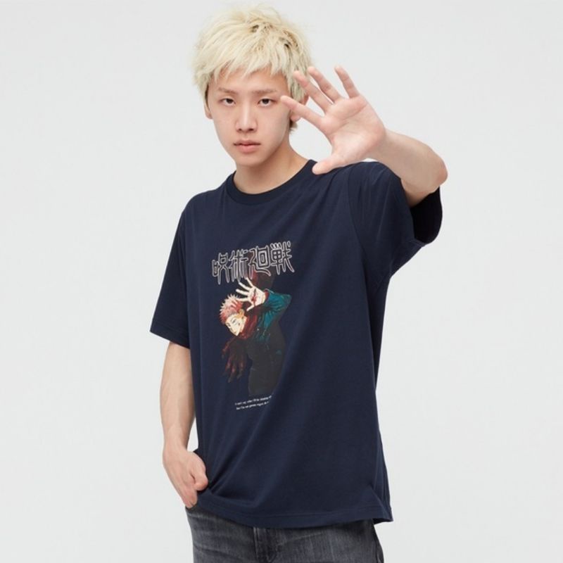 Áo Thun Uniqlo Ngắn Tay Họa Tiết JUJUTSU KAISEN