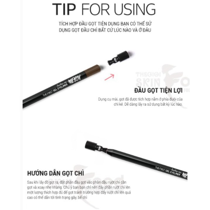 Chì Kẻ Mắt Lâu Trôi Merzy Another Me The First Gel Eyeliner 0.5g E2