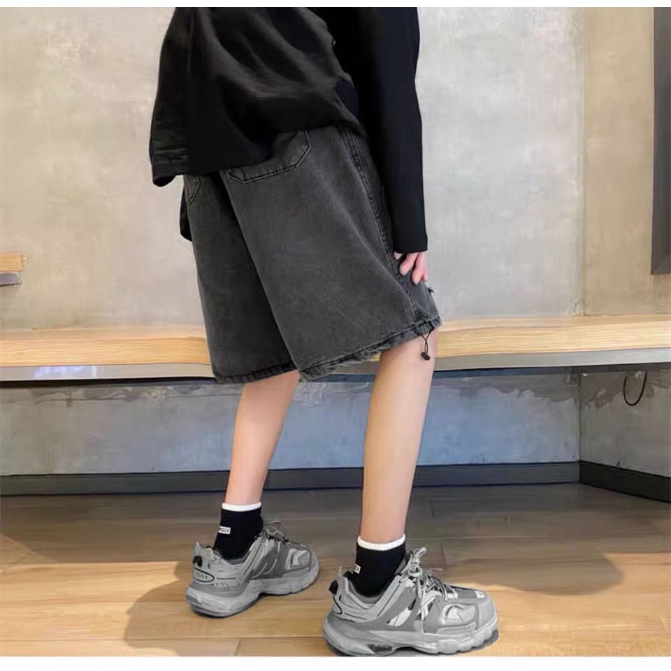 Quần Short Jeans Rách Phong Cách Hip Hop Thời Trang Cho Nam