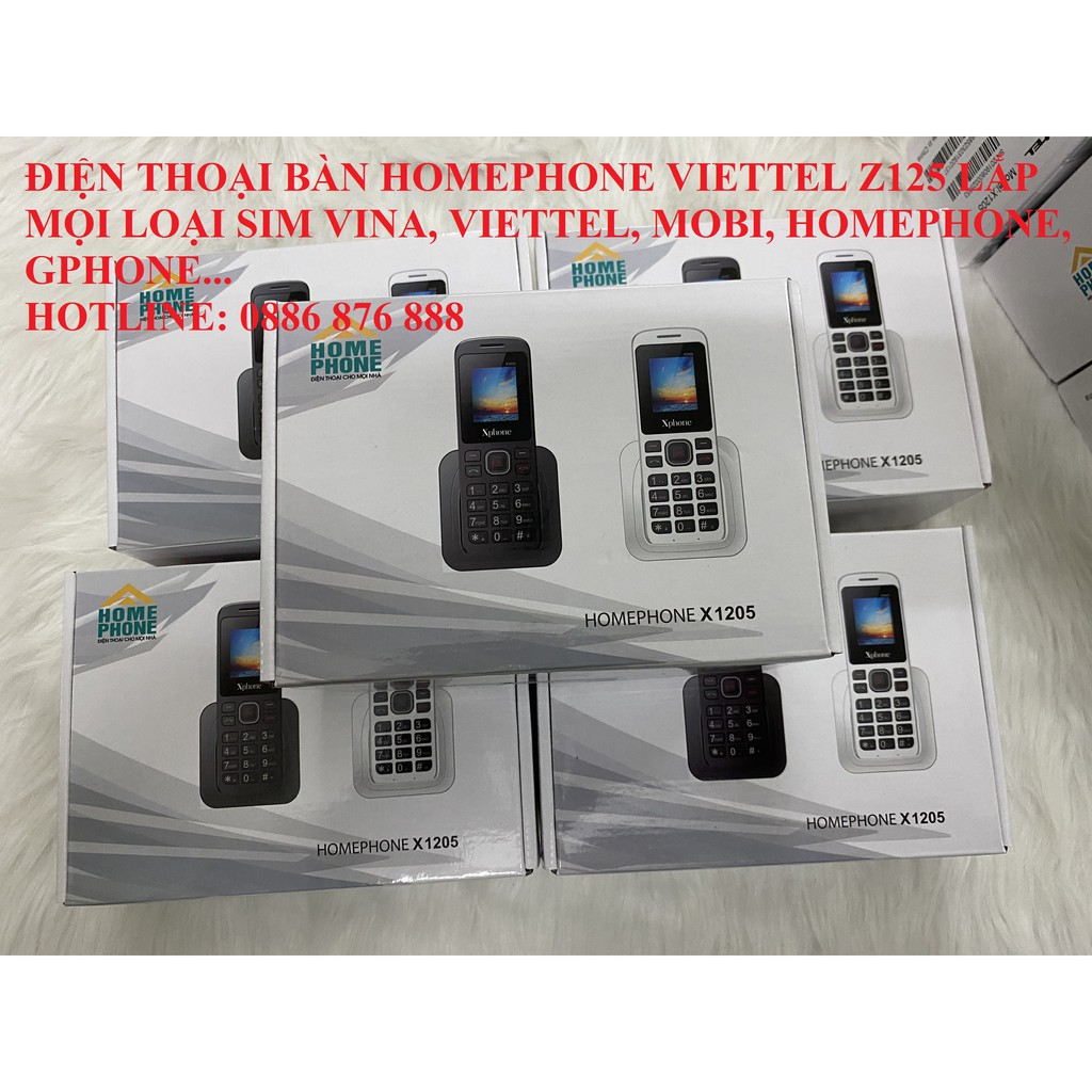 ☎️ HomePhone X1205 ☎️ Điện Thoại Bàn Không Dây HomePhone Lắp Mọi Loại Sim | BigBuy360 - bigbuy360.vn