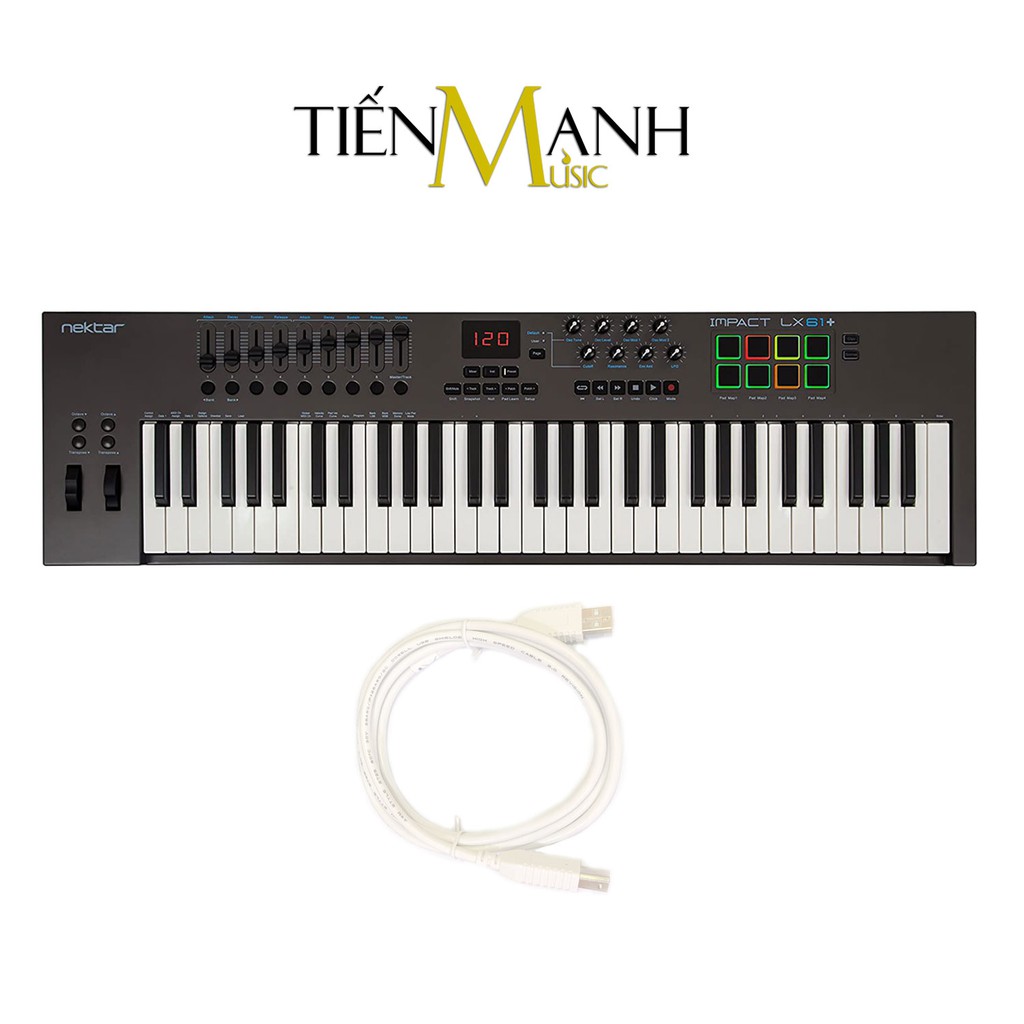 Nektar Impact LX61+ Midi Keyboard Controller 61 Phím Cảm ứng lực (Bàn phím sáng tác - Sản xuất âm nhạc Producer)