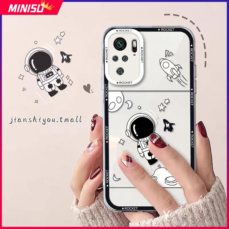 Ốp Điện Thoại Silicon Mềm In Hình Phi Hành Gia Cho Xiaomi Redmi 12C 10A 10 10C 9 9A 9C 9T Note 11 10 9 Pro 9S 10S 11S