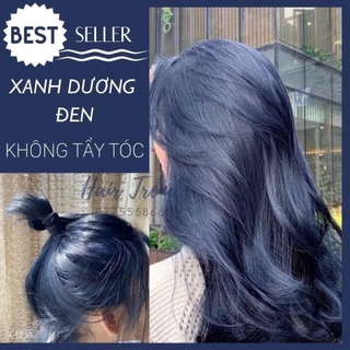 Thuốc Nhuộm Tóc Xanh Đen Dương Khói Xanh Dương Tặng Kèm Oxy Trợ Nhuộm