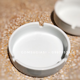 GẠT TÀN THUỐC - GỐM SỨ BÁT TRÀNG MEN TRẮNG