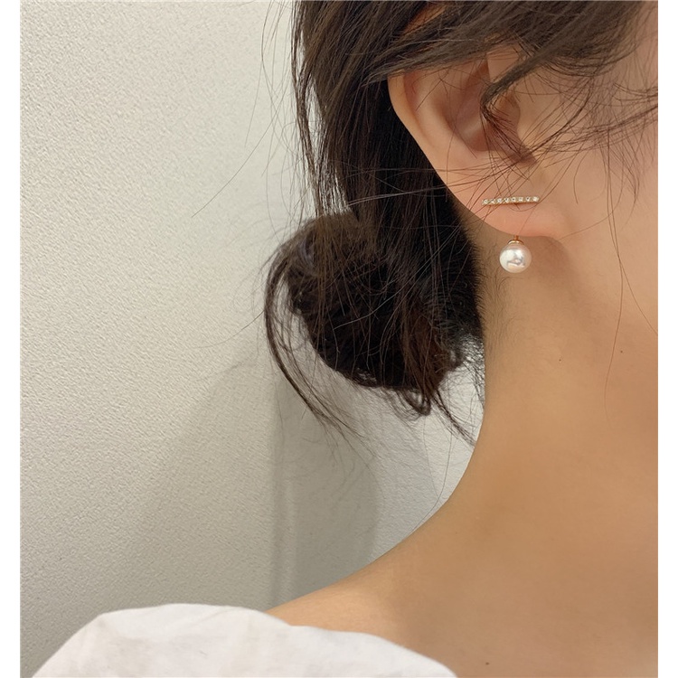 Khuyên Tai Nữ Xỏ Lỗ Gắn Ngọc Trai Nhân Tạo Thanh Lịch LILY V1.23