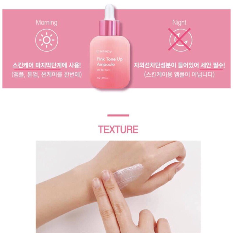 Serum dưỡng trắng hồng, nâng tone CELLAPY PINK TONE UP AMPOULE