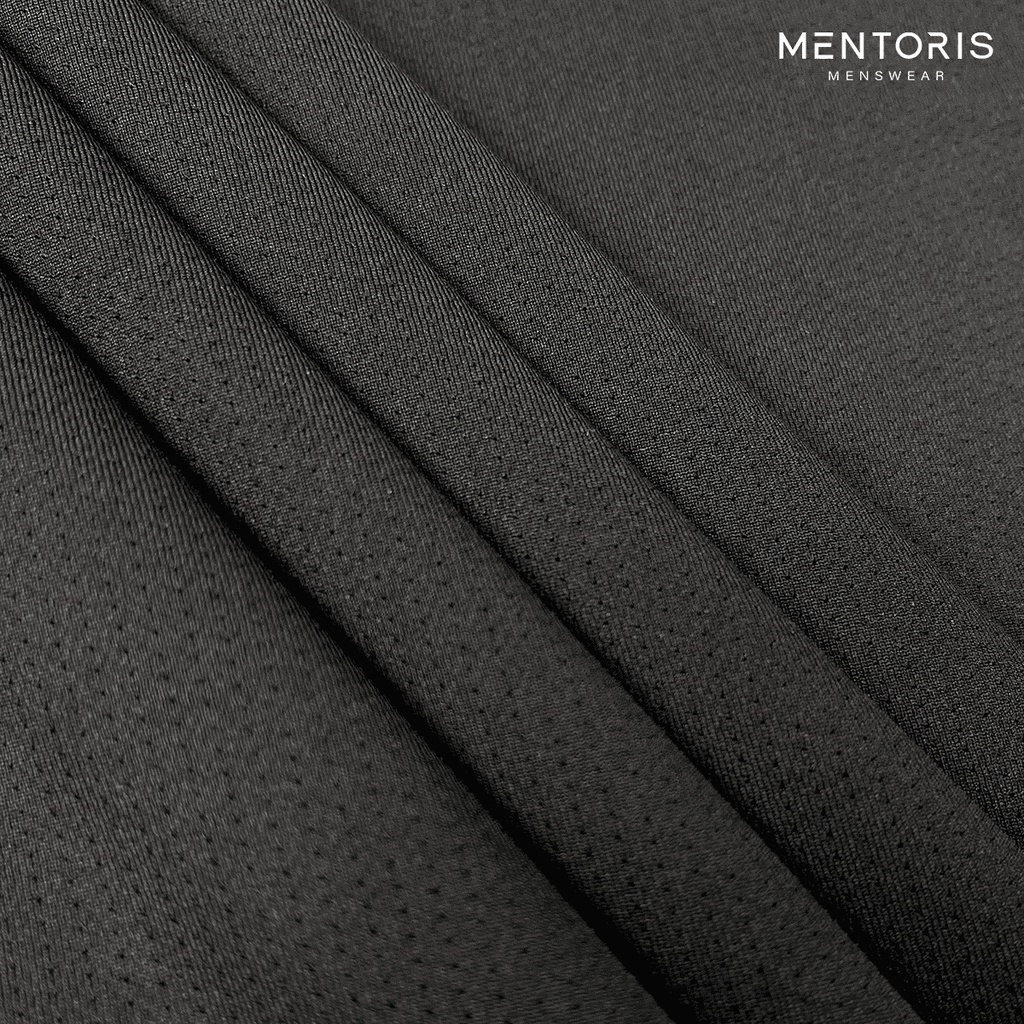 Áo polo thể thao nam MENTORIS cổ bẻ tay ngắn tập gym vải siêu co giãn thoáng mát chuẩn form MPL2201