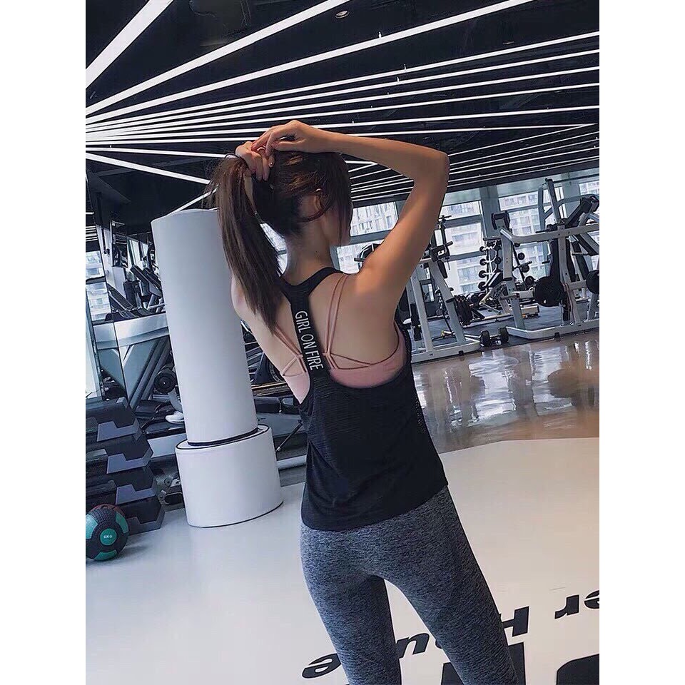 Áo Thun Ba Lỗ nữ Áo Tanktop Nữ GIRL ON FIRE Tập GYM YOGA 𝑮𝒀𝑴𝑺𝑻𝑶𝑹𝑬 297