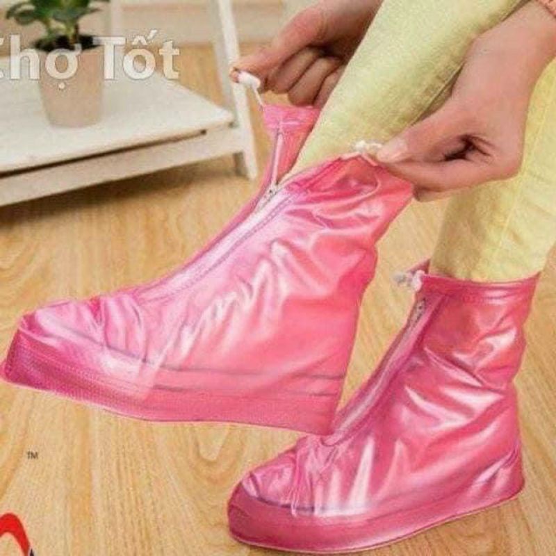 Ủng Đi Mưa Bảo Vệ Giầy Cố Ngắn Đế Chống Trơn,