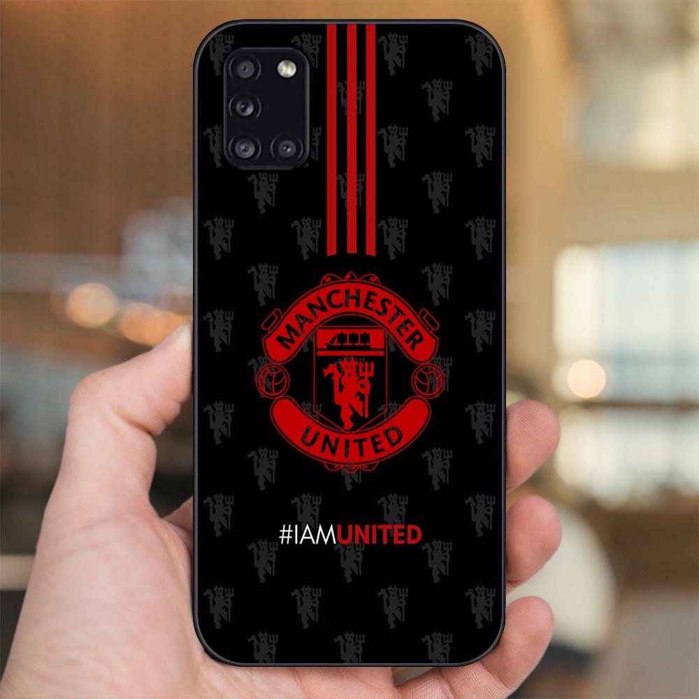 Ốp lưng Samsung A31 viền đen in hình MU Manchester United
