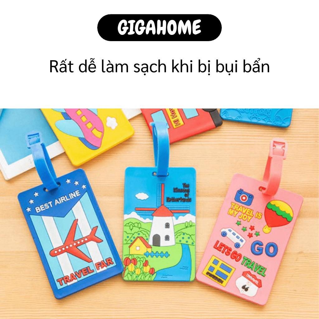 Thẻ Hành Lý GIGAHOME Combo 2 Thẻ Ghi Hành Lý Balo, Vali Nhiều Hình, Chống Nhầm Lẫn, Thất Lạc 3645