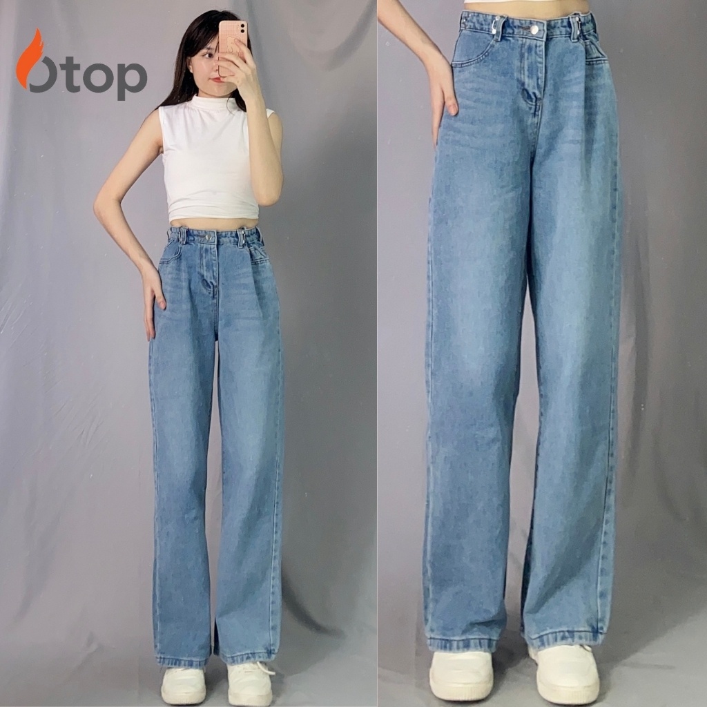 Quần Jean Ống Rộng Móc Cài MUỐI Jeanmoccai P11/K8