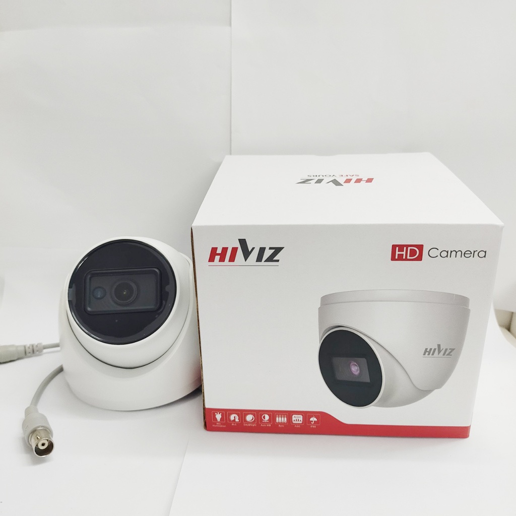 Camera an ninh Hiviz 2MP Full HD 1080P Thân sắt hồng ngoại 50m hỗ trợ AHD/CVI/TVI/ANALOG Chính Hãng - Bảo hành 24 Tháng