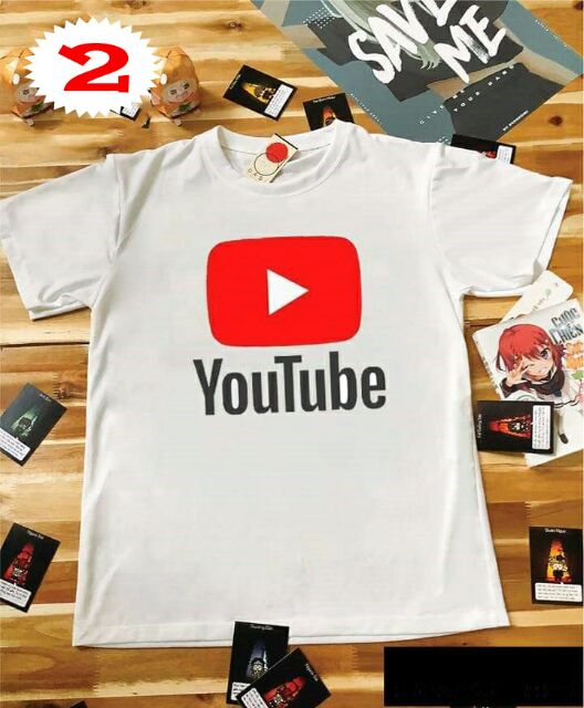 2 mẫu Áo thun YouTube (in tại shop) green20