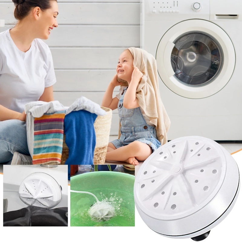 Máy Giặt Mini Sử Dụng Sóng Siêu Âm Làm Sạch Bụi Bẩn