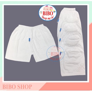 Chất đẹpQuần Đùi Ngắn Trắng Sơ Sinh Chất Vải Cotton Cho Bé Mặc Nhà Hiệu