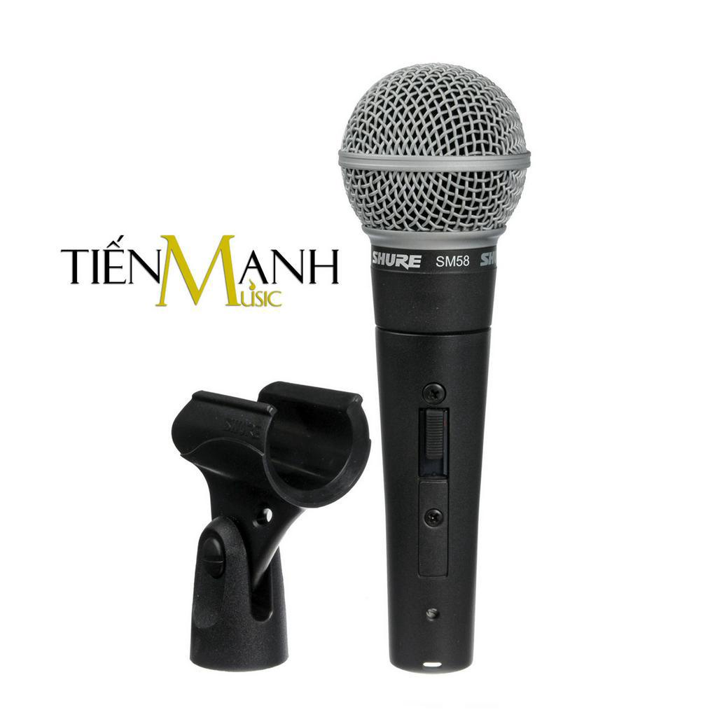 Mic Cầm Tay Shure SM58-S Có Công Tắc Micro Phòng Thu Studio SM58S Microphone Karaoke SM58