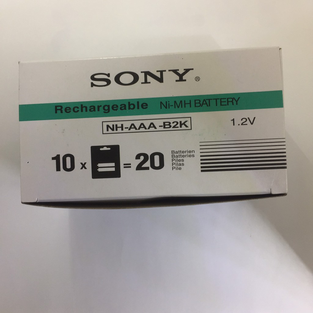 Pin Sạc AAA sony - Hộp 10 vỉ ( Tổng 20 Viên )