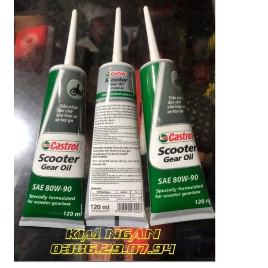 Nhớt hộp số CASTROL cho xe tay ga .Hàng Công Ty